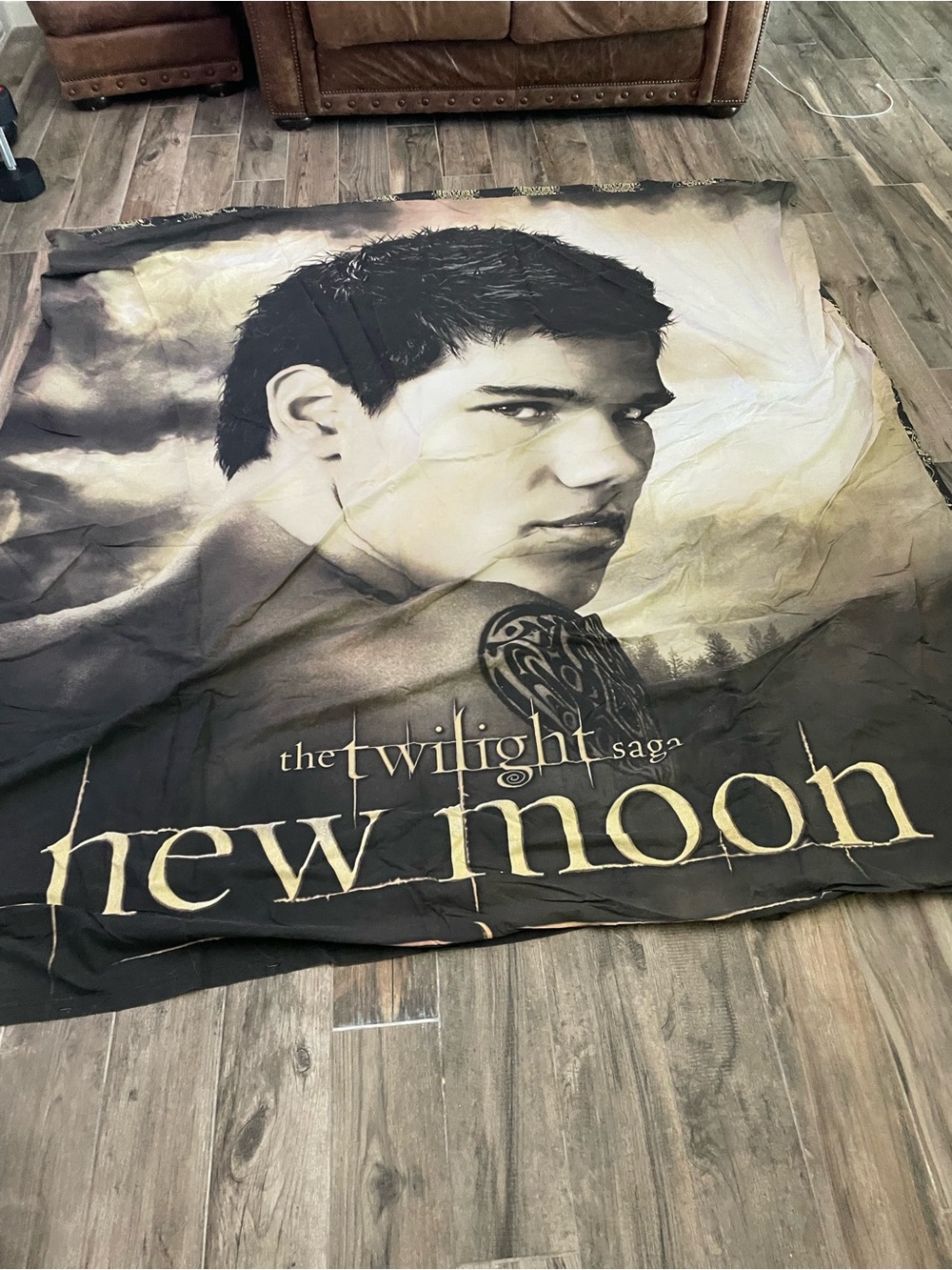 Twilight New Moon Jacob Black Themed Gray Duvet Cover from Hot Topic size Full